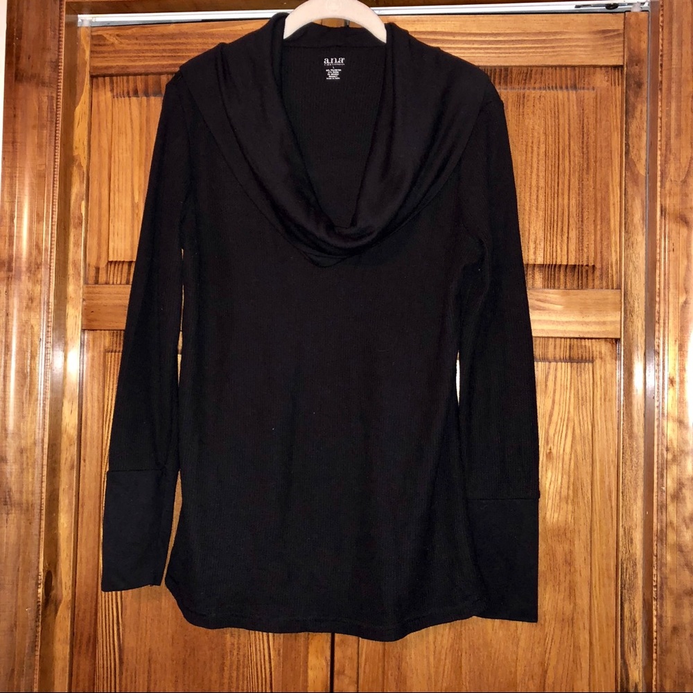 Black cowl neck sweater